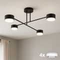 Brilagi - LED Aufputz-Deckenleuchte MONO 4xGX53/13W/230V schwarz