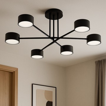 Brilagi - LED Aufputz-Deckenleuchte MONO 6xGX53/12W/230V schwarz