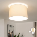 Brilagi - LED-Aufputzleuchte CERIA 1xE27/40W/230V Ø 45 cm beige