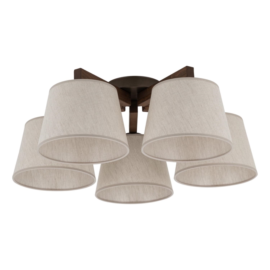 BRILAGI - LED-Aufputzleuchte LATTE 5xE27/15W/230V Kiefer/Creme