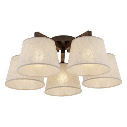 BRILAGI - LED-Aufputzleuchte LATTE 5xE27/15W/230V Kiefer/Creme