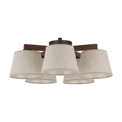 BRILAGI - LED-Aufputzleuchte LATTE 5xE27/15W/230V Kiefer/Creme
