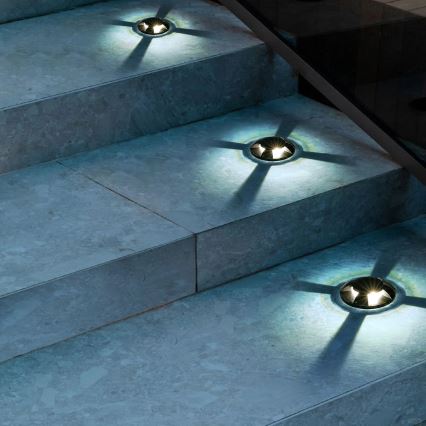 Brilagi - LED Außen befahrbare Bodeneinbauleuchte GROUNDRAY LED/1W/230V schwarz IP67