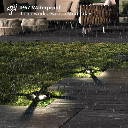 Brilagi - LED Außen befahrbare Bodeneinbauleuchte GROUNDRAY LED/1W/230V schwarz IP67