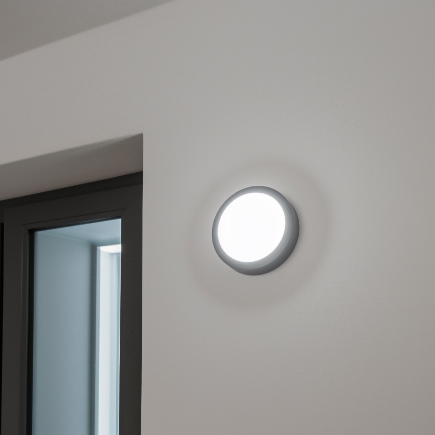 Brilagi - LED Außen-Deckenleuchte LED/13W/230V Ø 17 cm IP54 Anthrazit