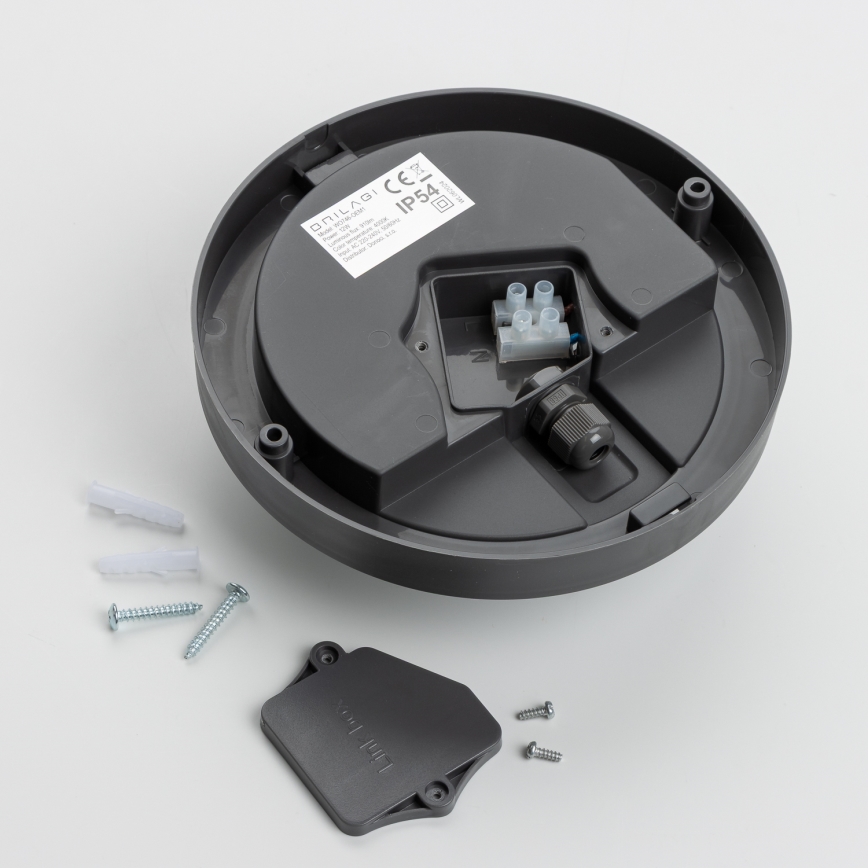 Brilagi - LED Außen-Deckenleuchte LED/13W/230V Ø 17 cm IP54 Anthrazit