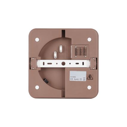 Brilagi - LED-Deckenleuchte für den Außenbereich BENE LED/18W/230V 21,5x21,5 cm braun IP54