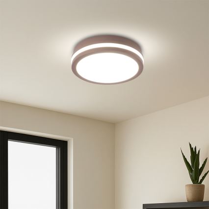 Brilagi - LED-Außen-Deckenleuchte BENE LED/18W/230V, Durchmesser 21,5 cm, braun, IP54