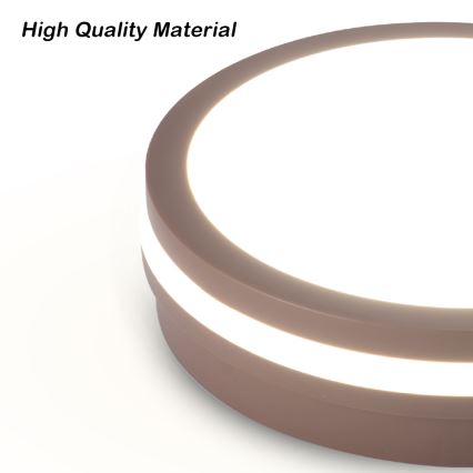 Brilagi - LED-Außen-Deckenleuchte BENE LED/24W/230V Ø 26 cm braun IP54