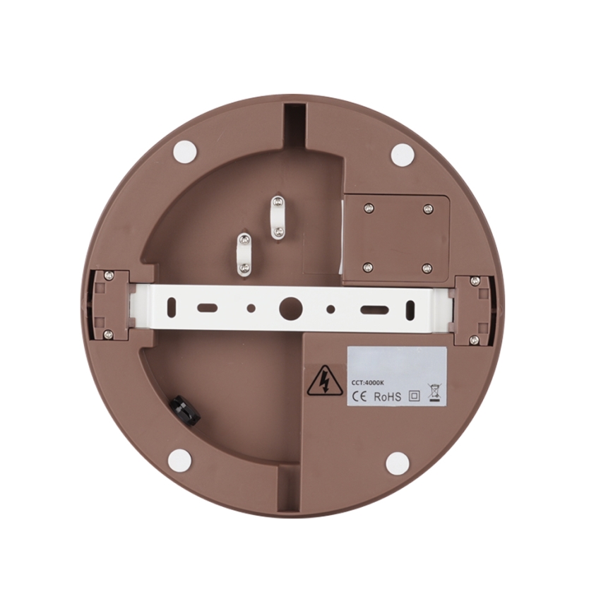 Brilagi - LED-Außen-Deckenleuchte BENE LED/24W/230V Ø 26 cm braun IP54