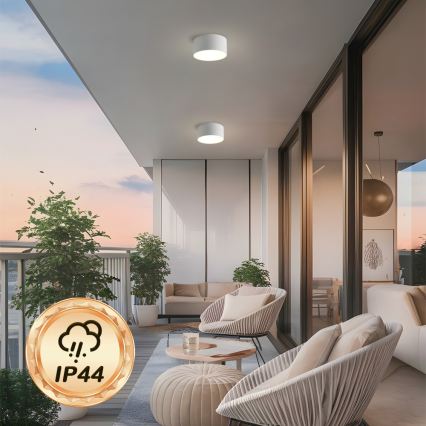 BRILAGI - LED Außen-Deckenleuchte FORIS LED/14W/230V Ø 12 cm weiß IP44