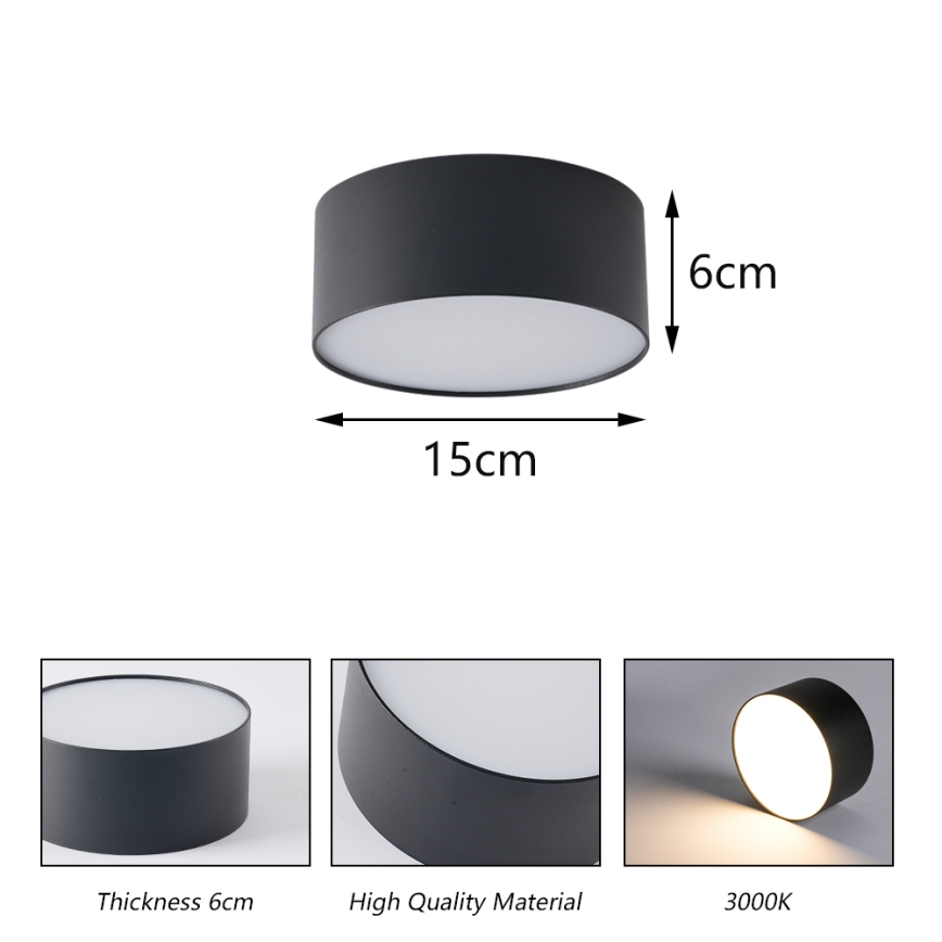 BRILAGI - LED-Außen-Deckenleuchte FORIS LED/20W/230V Ø 15 cm weiß IP44