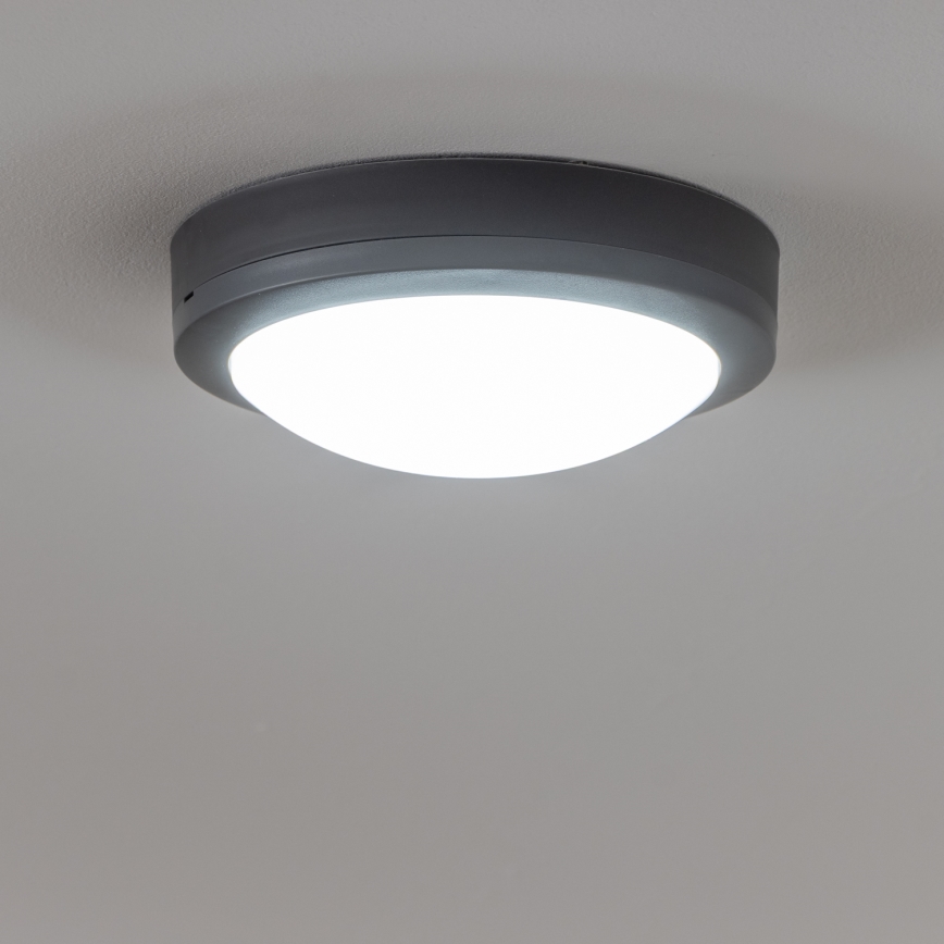 Brilagi - LED Außen-Deckenleuchte LED/13W/230V Ø 17 cm IP54 Anthrazit