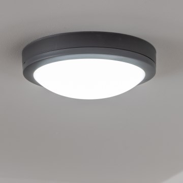 Brilagi - LED Außen-Deckenleuchte LED/20W/230V Ø 23 cm IP54 Anthrazit