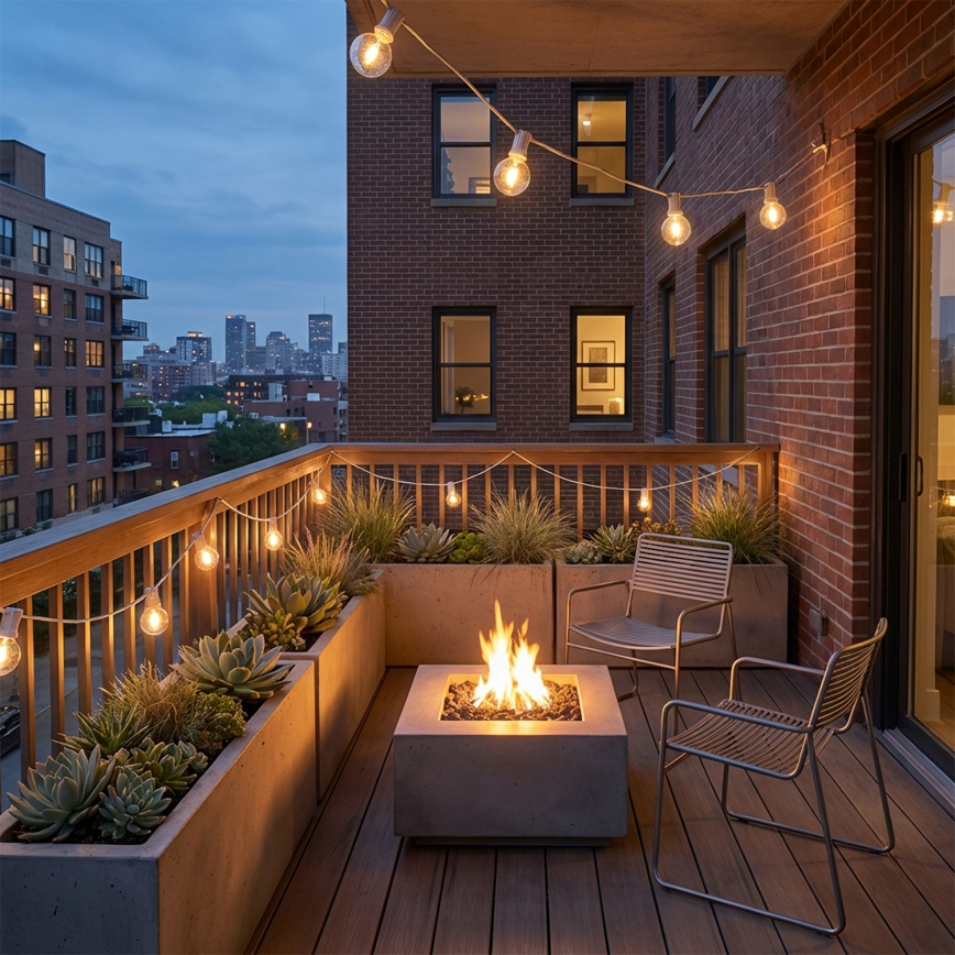 Brilagi - LED Außen-Lichterkette GIRLANDA 10xE12/0,6W/230V 8m weiß IP44 warmweiß