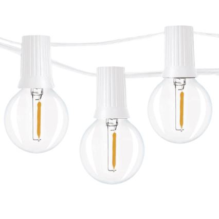 Brilagi - LED-Außen-Lichterkette GIRLANDA 25xE12/0,8W/230V 20m weiß IP44 warmweiß