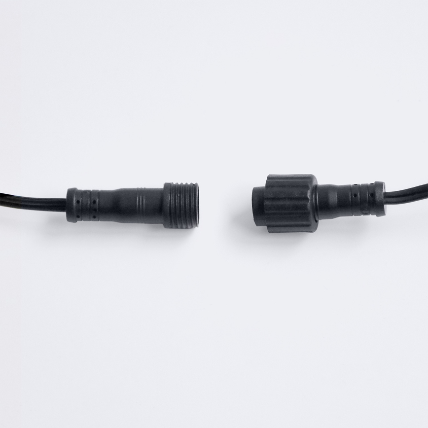 Brilagi - LED-Außen-Dekorations-Lichterkette GIRLANDA 25xE12/0,36W/24V 20m schwarz IP44 warmweiß