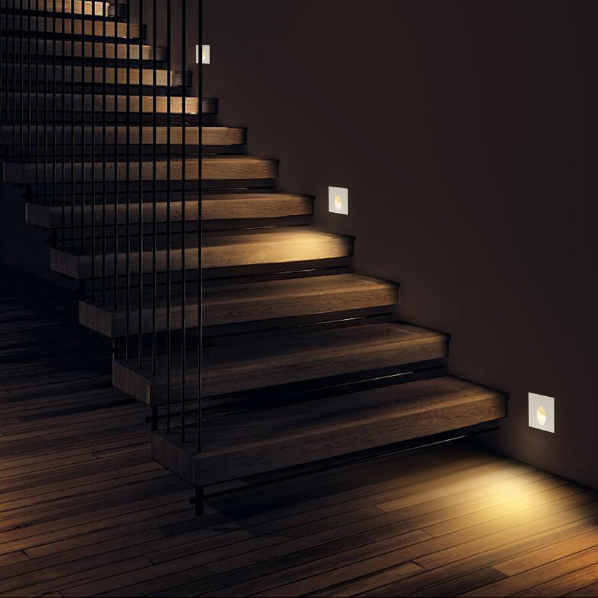 Brilagi - LED Außen-Einbauleuchte STAIRDOT LED/2W/230V weiß IP65 eckig