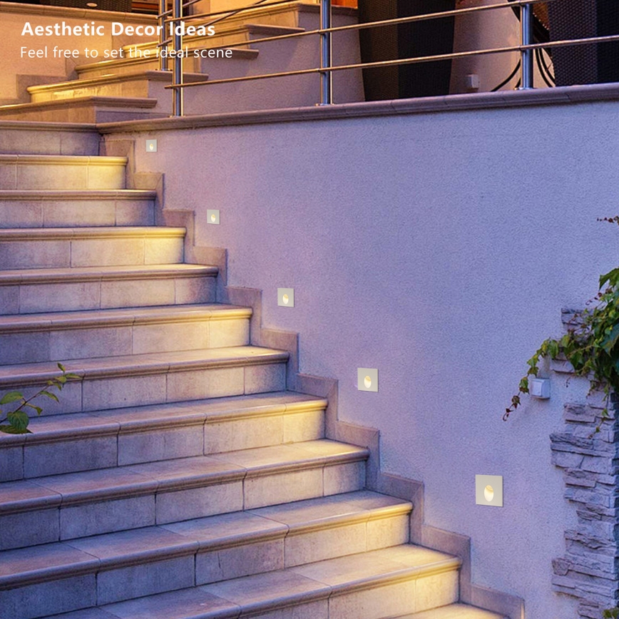 Brilagi - LED Außen-Einbauleuchte STAIRDOT LED/2W/230V weiß IP65 eckig