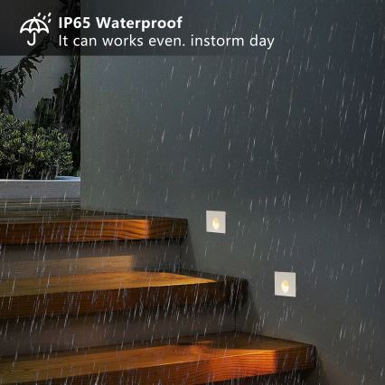 Brilagi - LED Außen-Einbauleuchte STAIRDOT LED/2W/230V weiß IP65 eckig