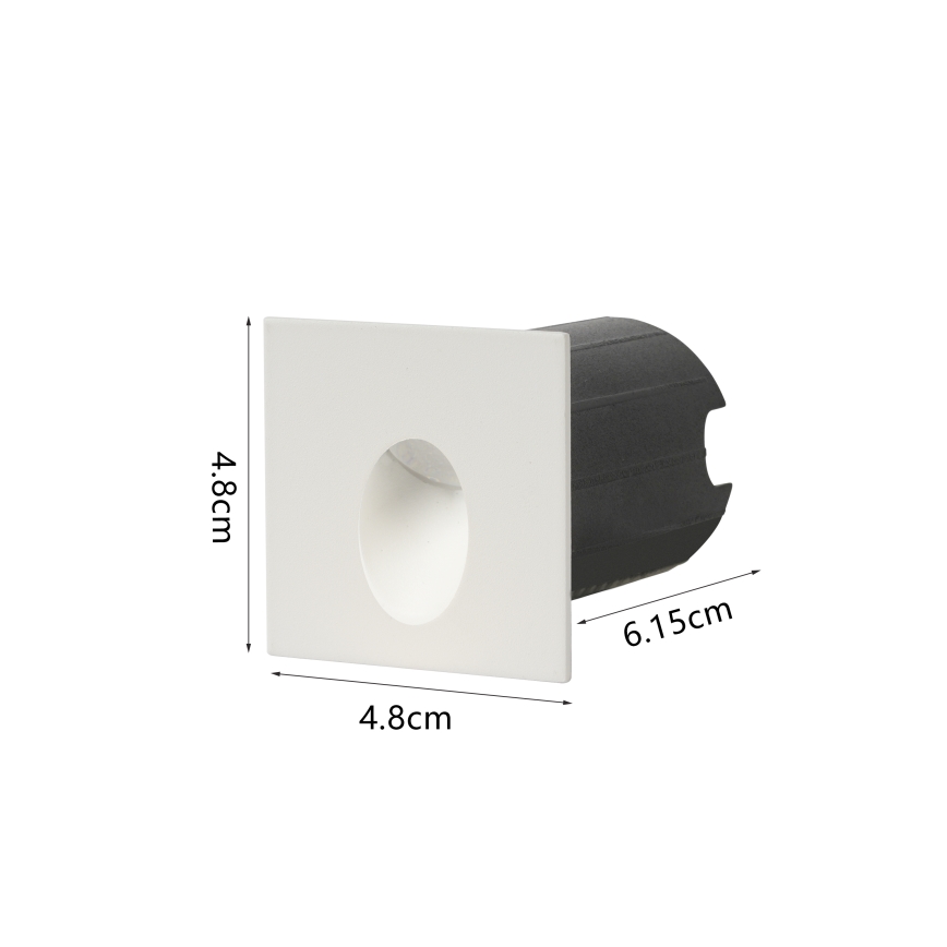 Brilagi - LED Außen-Einbauleuchte STAIRDOT LED/2W/230V weiß IP65 eckig