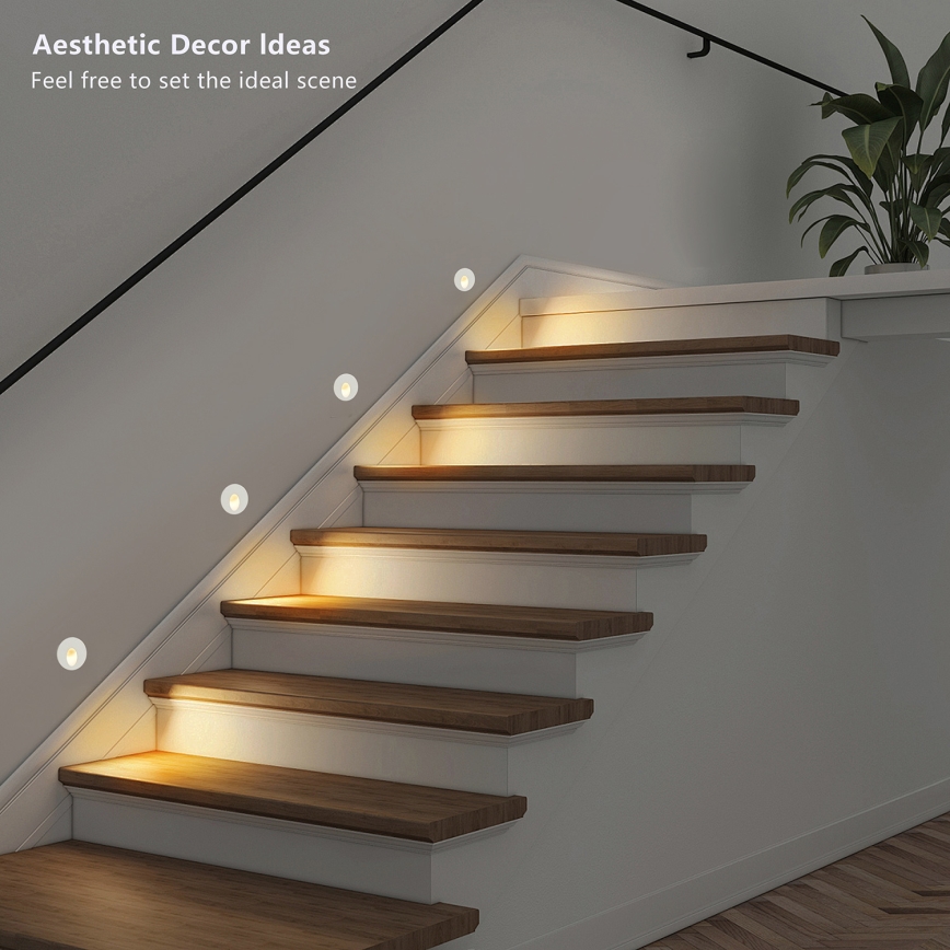 Brilagi - LED Außen-Einbauleuchte STAIRDOT LED/2W/230V weiß IP65 rund
