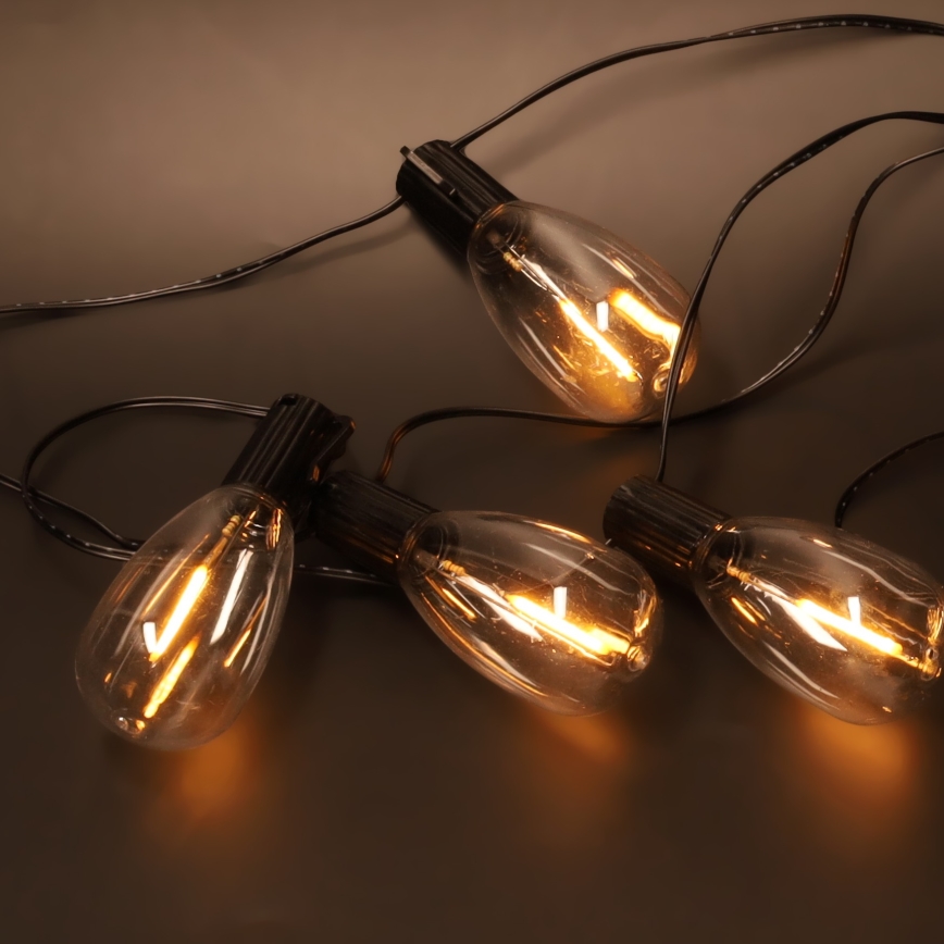 Brilagi - LED-Außen-Lichterkette 10xLED/3xAA 3,2 m IP44 warmweiß