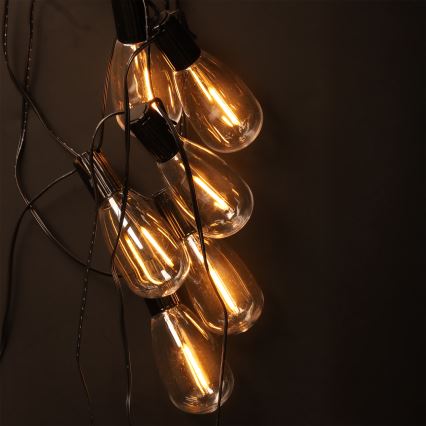 Brilagi - LED-Außen-Lichterkette 10xLED/3xAA 3,2 m IP44 warmweiß