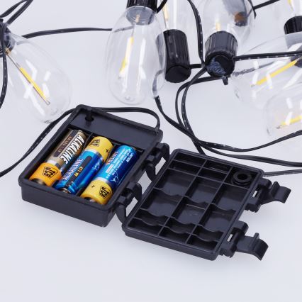 Brilagi - LED-Außen-Lichterkette 10xLED/3xAA 3,2 m IP44 warmweiß