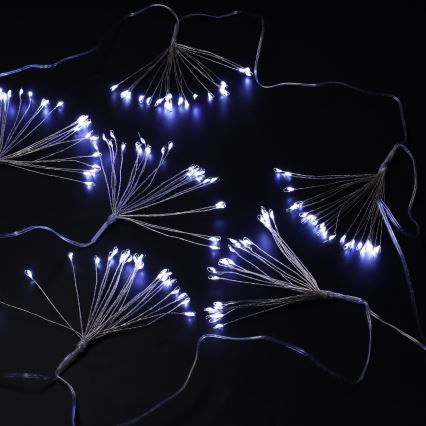 Brilagi - LED-Außen-Lichterkette, 150 LEDs, 5 m, IP44, kaltweiß, Feuerwerks-Effekt