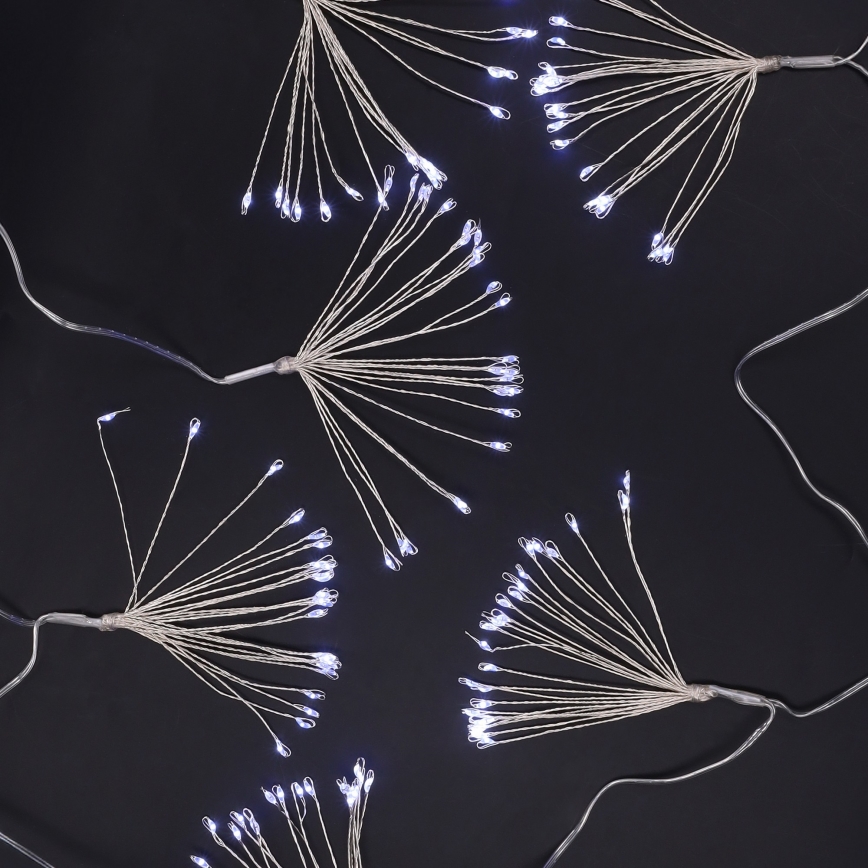 Brilagi - LED-Außen-Lichterkette, 150 LEDs, 5 m, IP44, kaltweiß, Feuerwerks-Effekt