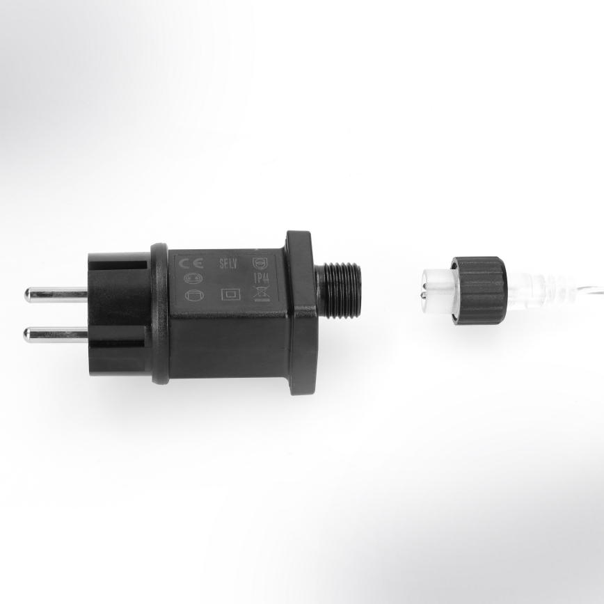 Brilagi - LED-Außen-Lichterkette, 150 LEDs, 5 m, IP44, kaltweiß, Feuerwerks-Effekt