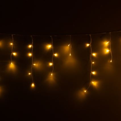 Brilagi - LED-Außen-Lichterkette 200 LEDs / 8 Funktionen 13 m IP44 warmweiß Eiszapfen