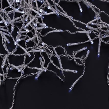 Brilagi - LED Außen-Lichterkette 200xLED/8 Funktionen 13m IP44 kaltweiß Eiszapfen