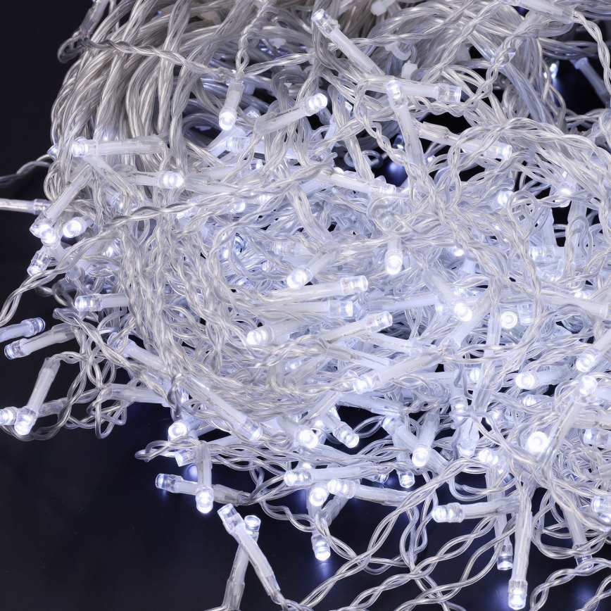 Brilagi - LED Außen-Lichterkette 200xLED/8 Funktionen 13m IP44 kaltweiß Eiszapfen
