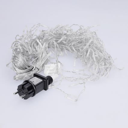 Brilagi - LED Außen-Lichterkette 200xLED/8 Funktionen 13m IP44 kaltweiß Eiszapfen