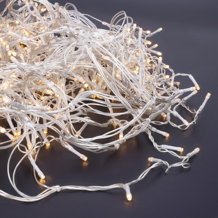Brilagi - LED-Lichterkette für den Außenbereich, 360 LEDs / 8 Funktionen, 14 m, IP44, warmweiß, Eiszapfen
