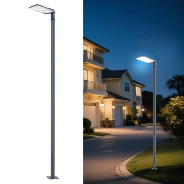 Brilagi - LED-Außen-Straßenleuchte mit 3 m Mast und Gelenk URBANLIGHT LED/200W/230V anthrazit IP65