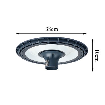 Brilagi - LED-Außen-Straßenleuchte mit 3-m-Mast URBANSPARK LED/120W/230V Anthrazit IP65