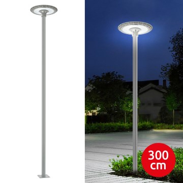 BRILAGI - LED Außen-Straßenleuchte mit 3 m Mast URBANSPARK LED/120W/230V grau IP65