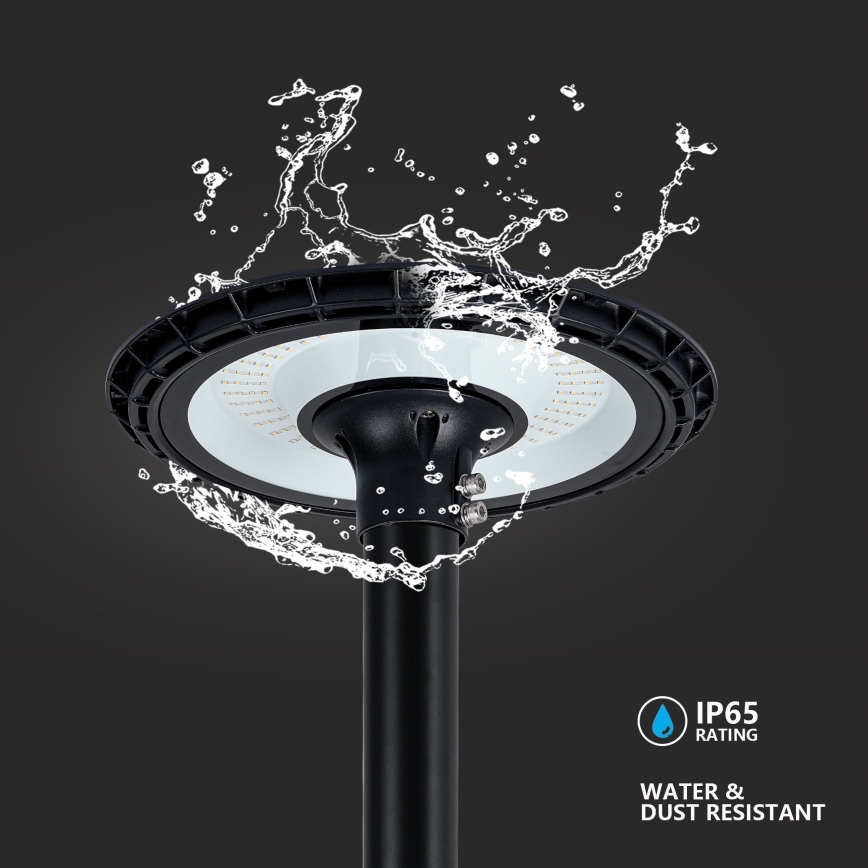 Brilagi - LED-Außen-Straßenleuchte mit 3 m Mast URBANSPARK LED/60W/230V schwarz IP65