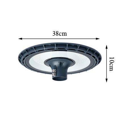 Brilagi - LED-Straßenleuchte für den Außenbereich mit 5 m Mast URBANSPARK LED/120W/230V anthrazit IP65