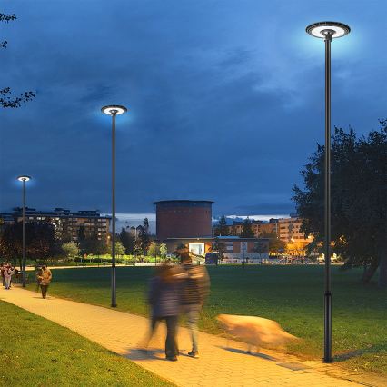 Brilagi - LED Außen-Straßenleuchte mit 5 m Mast URBANSPARK LED/120W/230V schwarz IP65