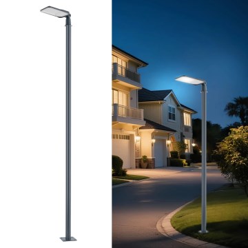 Brilagi - LED-Außen-Straßenleuchte mit Mast und Gelenk 3 m URBANLIGHT LED/100W/230V anthrazit IP65