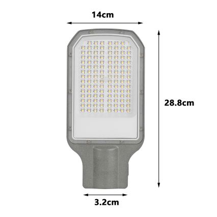 BRILAGI - LED Außen-Straßenleuchte URBANLIGHT LED/50W/230V grau IP65