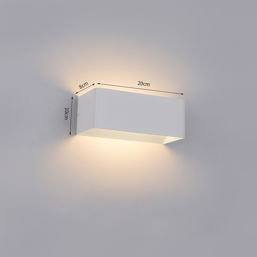 Brilagi - LED Außen-Wandleuchte DONNANI LED/7W/230V 20 cm weiß IP44