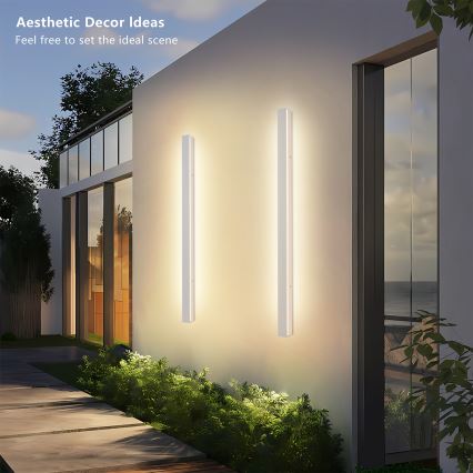 Brilagi - LED-Außenwandleuchte LINEAR LED/22W/230V 3000K IP65 100 cm weiß CRI 90