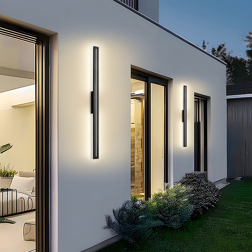 Brilagi - LED-Außenwandleuchte LINEO LED/24W/230V 3000K IP65 100 cm schwarz CRI 90