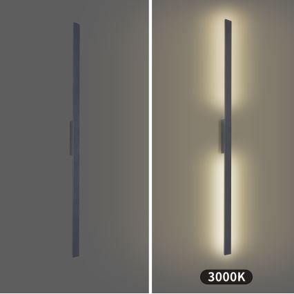 Brilagi - LED-Außenwandleuchte LUNA LED/30W/230V 3000K IP65 150 cm Anthrazit CRI 90