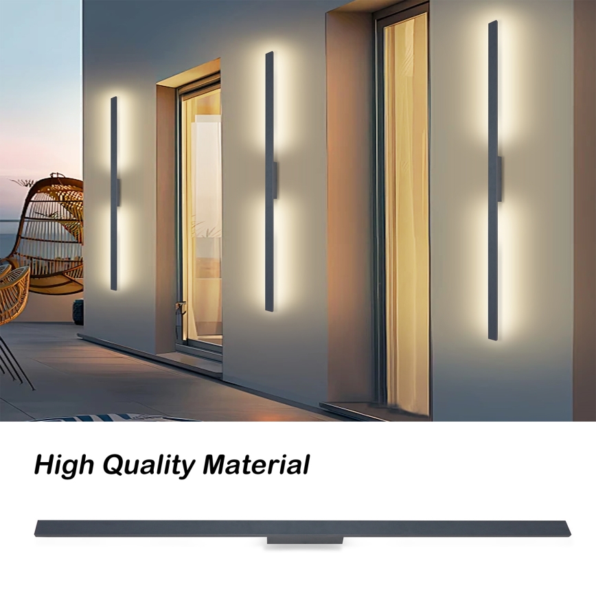 Brilagi - LED Außenwandleuchte LUNA LED/30W/230V 4000K IP65 150 cm Anthrazit CRI 90